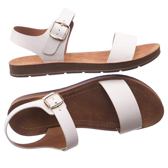 White strappy sandal *FIRM* - Picture 4 of 8